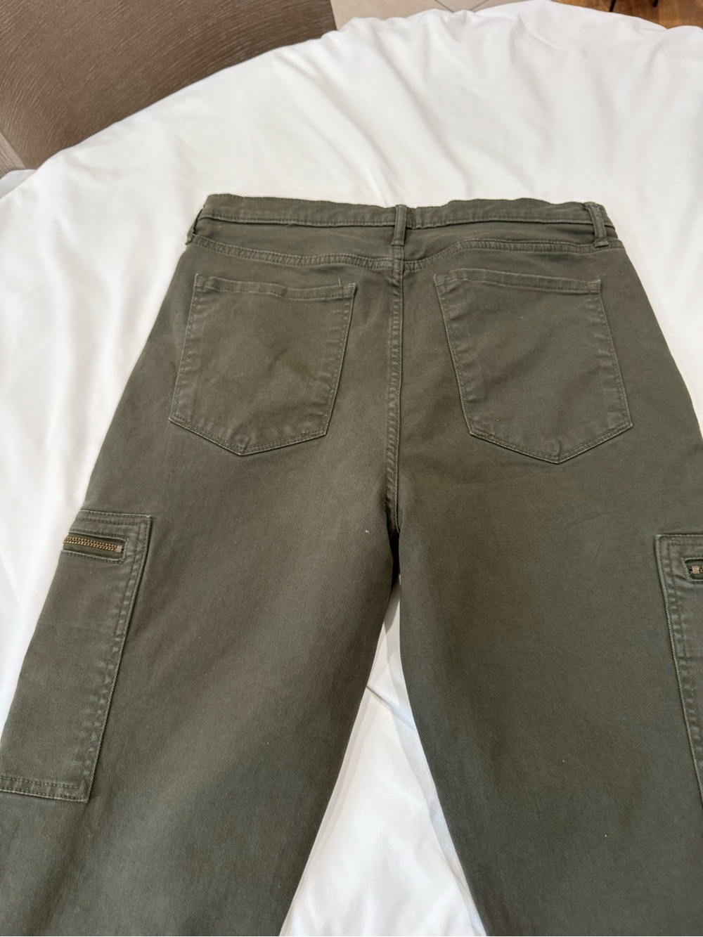 Banana Republic Olive Green High-Rise Cargo Jeans - Picture 6 of 11